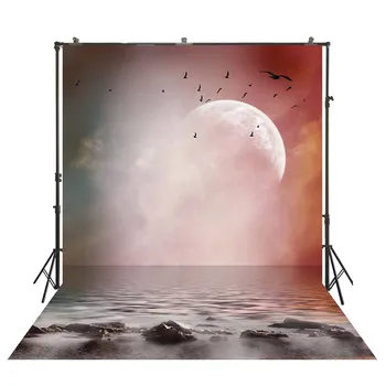 

HuaYi simple colorful printed decoration background photography art fabric backdrops Halloween day photoshoot backdrops D-8753