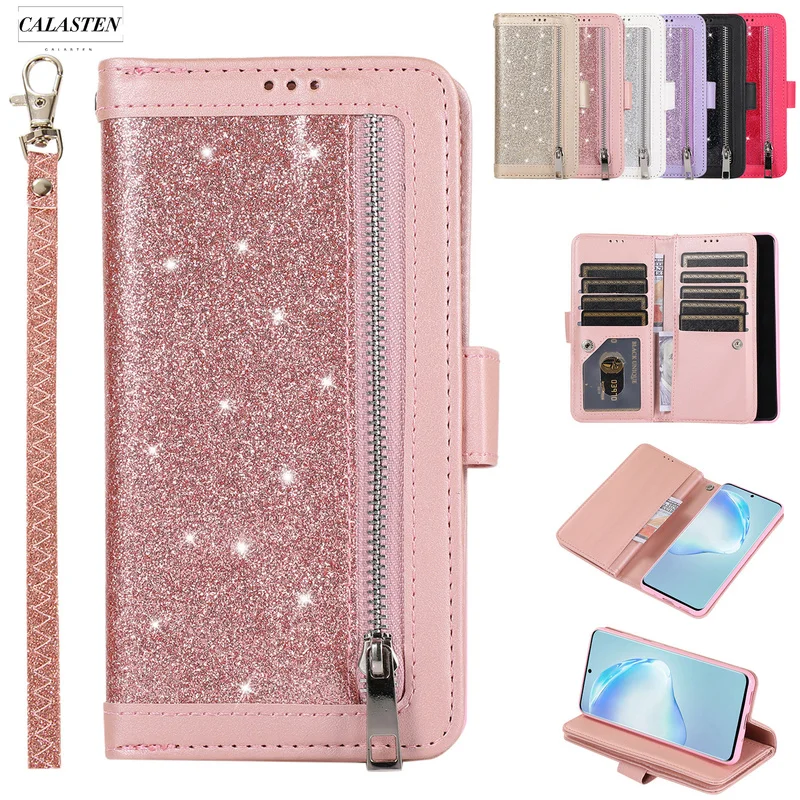 Leather Flip Case For Samsung Galaxy S20 Ultra S10 S9 S8 Plus S7 Note 10+ Wallet Card Holder J530 J5 J4 J6 plus 2018 Phone Cover