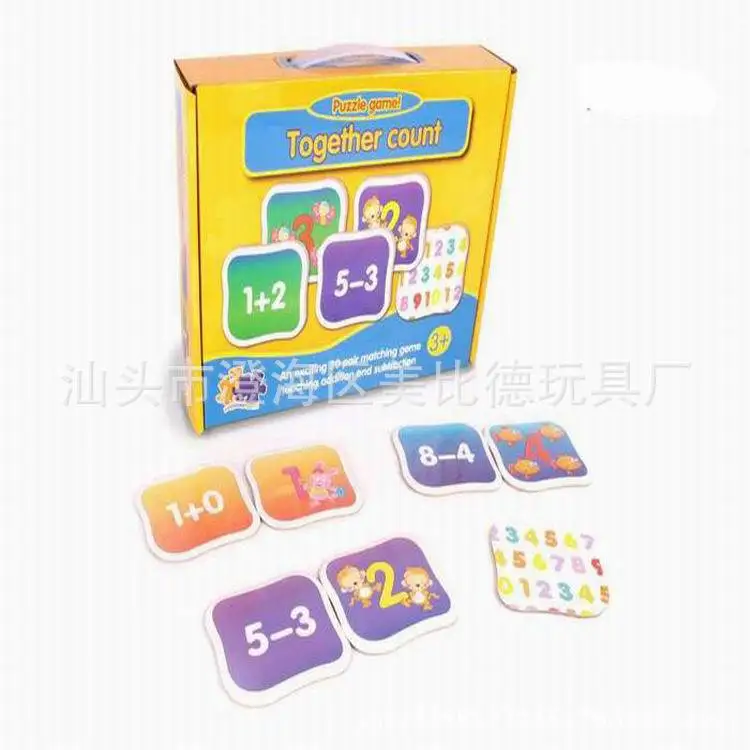

Children'S Educational Toy 30 PCs with Numbers +/- Matching Parent And Child Interactive Brains Toy Card Game Toy