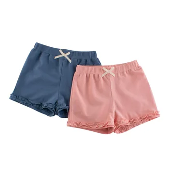 

Baby Girls Summer Shorts Solid Color Cotton Soft Shorts For Girls Kids Drawstring Shorts Toddler Panties Kids Casual Beach Short