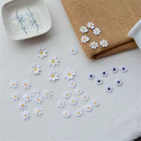Buy 10pcs/lot Small Daisies flower Patch Embroidery Sticker Sew on Patches for clothing applique embroidery Clothing Accessories Online