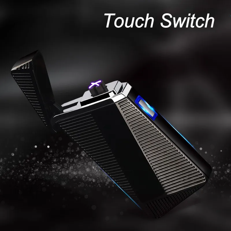 

USB Rechargeable Windproof Creative Personality USB Electronic Cigarette Lighter Fingerprint Induction Electric Lighter