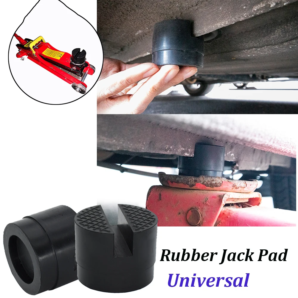MUTOCAR Jack Pad Universal Slotted Frame Rubber Jack Pad 6.5cm/2.56inch Frame Rail Protector，2Pack 