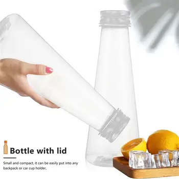 

10Pcs 380ml Disposable Plastic Empty Bottles Transparent Beverage Bottles