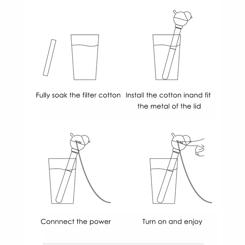 Mini Bird Air Humidifier USB Ultrasonic Aromatherapy Diffuser For Home Car LED Light Air Refresher Mist Maker Humidifer