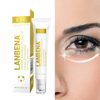 

LANBENA Peptide Wrinkle Eye Serum Anti-Puffiness Fine Lines Dark Circle Anti-Aging Moisturizing Eye Patches Eye Care Beauty