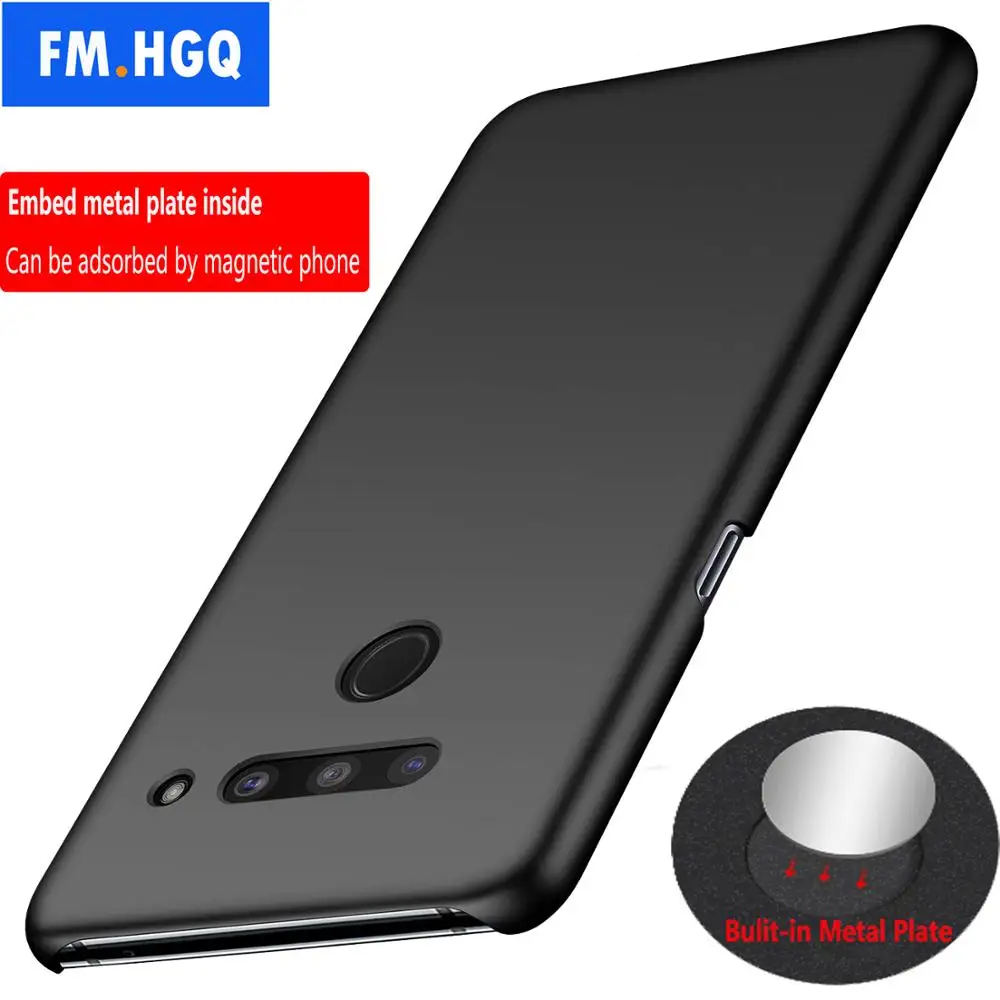 Магнитный автомобильный держатель чехол для LG V50 ThinQ V40 Жесткий Чехол из