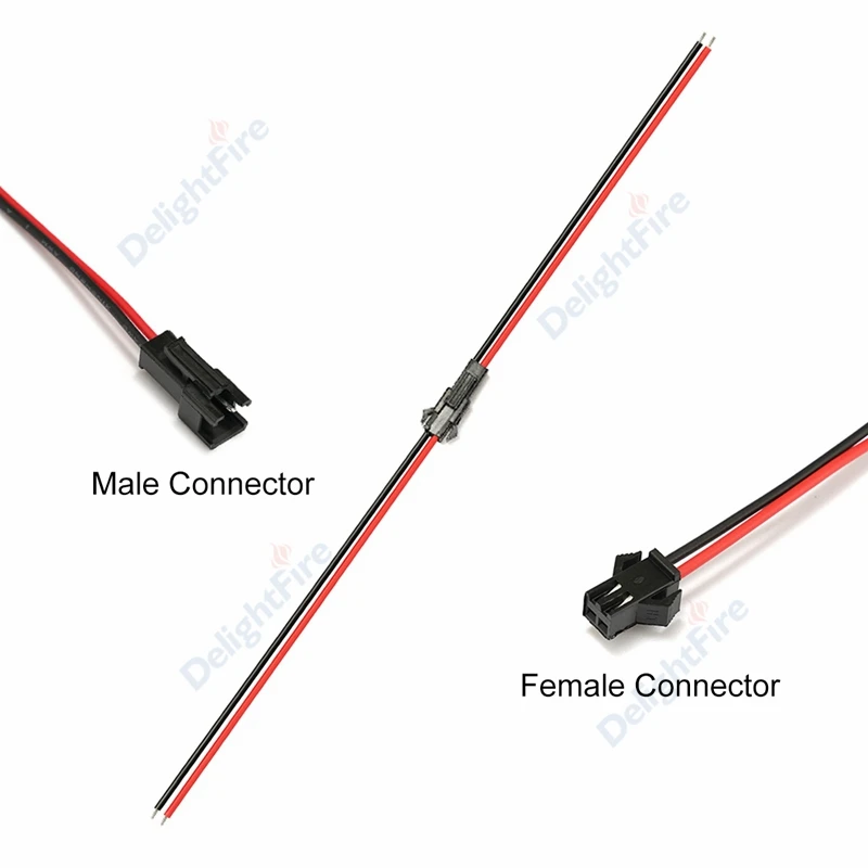 Female 22AWG Details about   5 Pairs 3 Pin JST Plug Connector Cable Wire Male 