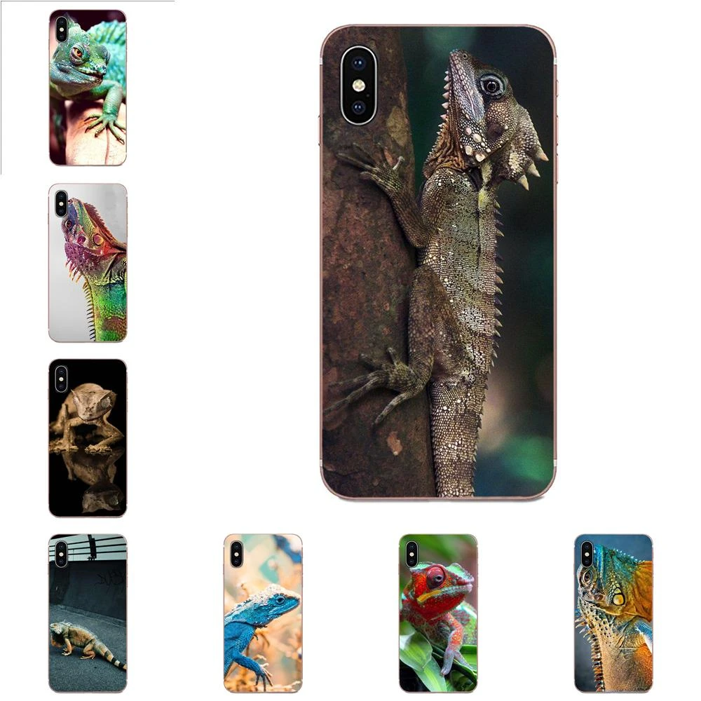 iphone 7 waterproof case Animal Iguana Chameleon Lizard For Apple iPhone 4 4S 5 5C 5S SE SE2 6 6S 7 8 11 Plus Pro X XS Max XR Soft Call Box iphone 7 silicone case