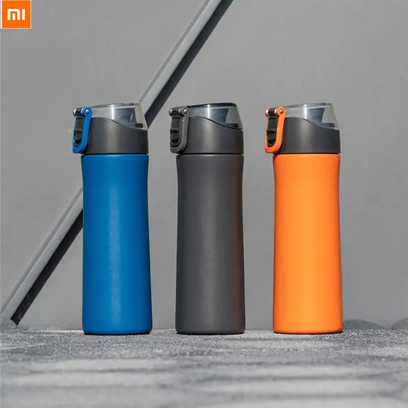 Baratos Caliente Original Xiaomi mi jia VIO mi Acero inoxidable vacío 24 horas frasco agua inteligente botella termo de una sola mano en