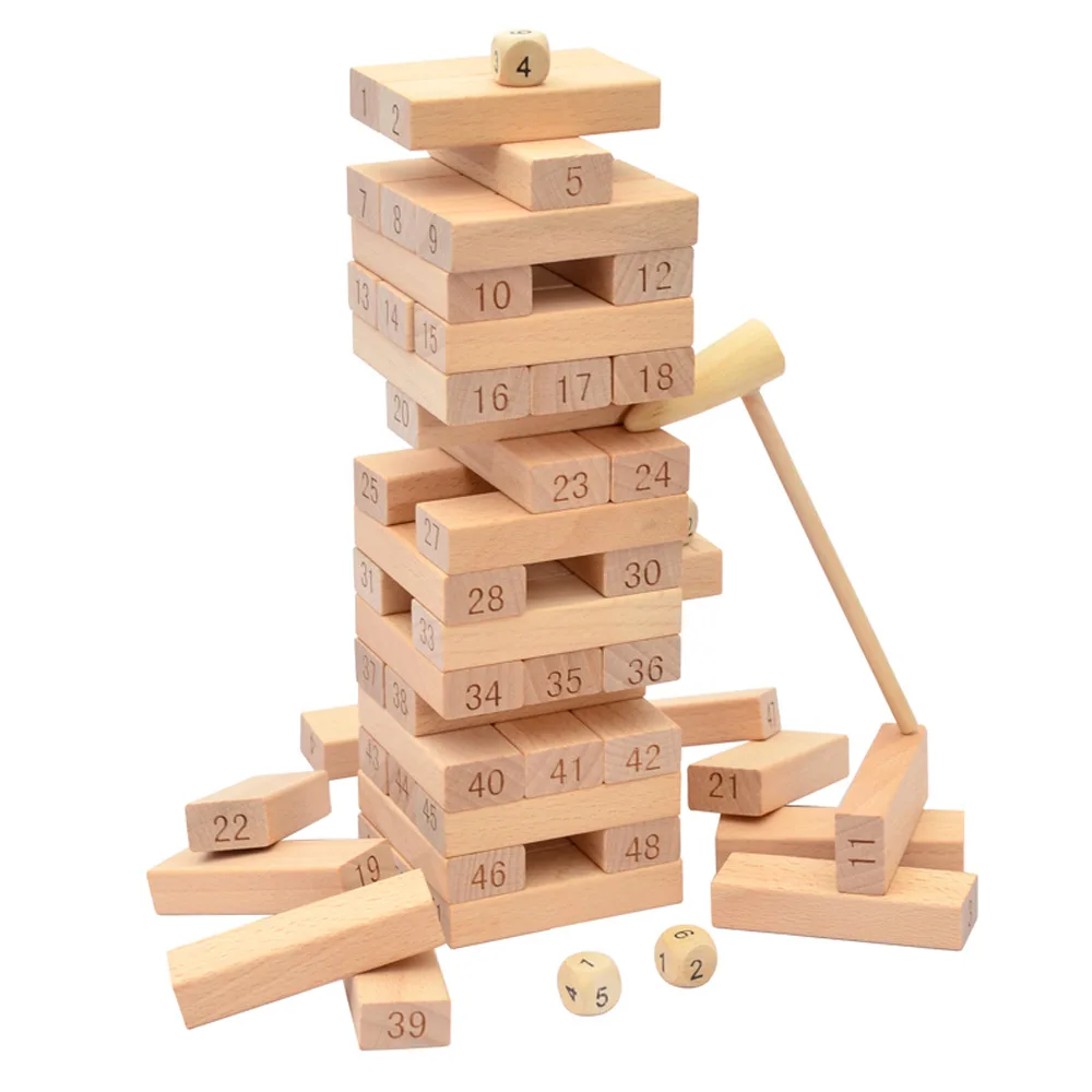 wooden stick building toys