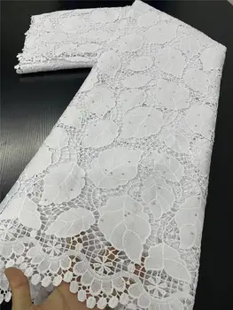 

African Cord Lace Fabric 2020 High Quality Lace French Guipure Lace Fabric Bride Nigerian Lace Fabrics For Wedding YA3432B-5