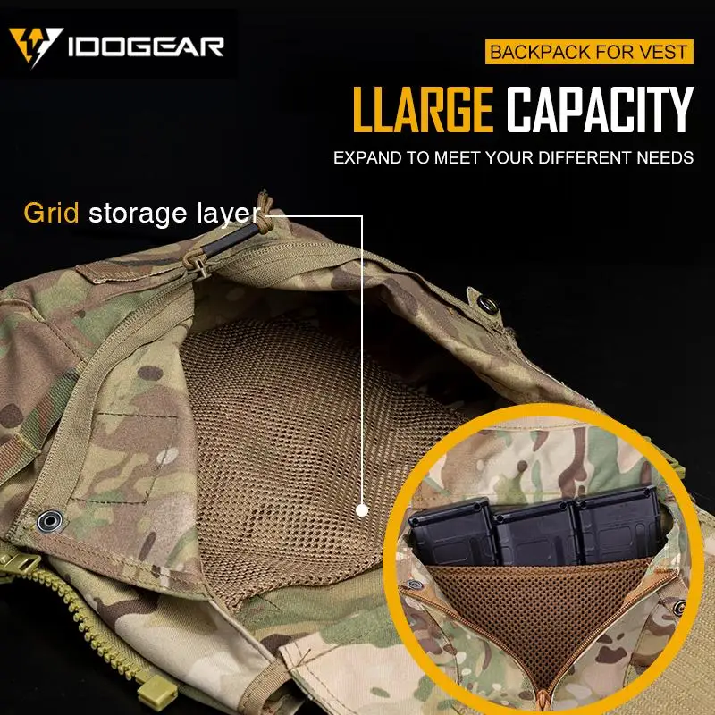 IDOGEAR Tactical DOPE Storage Inner Pouch Tactical Plate Carrier Kangaroo  Insert Pocket Hook&Loop Hunting Airsoft Accessories - AliExpress