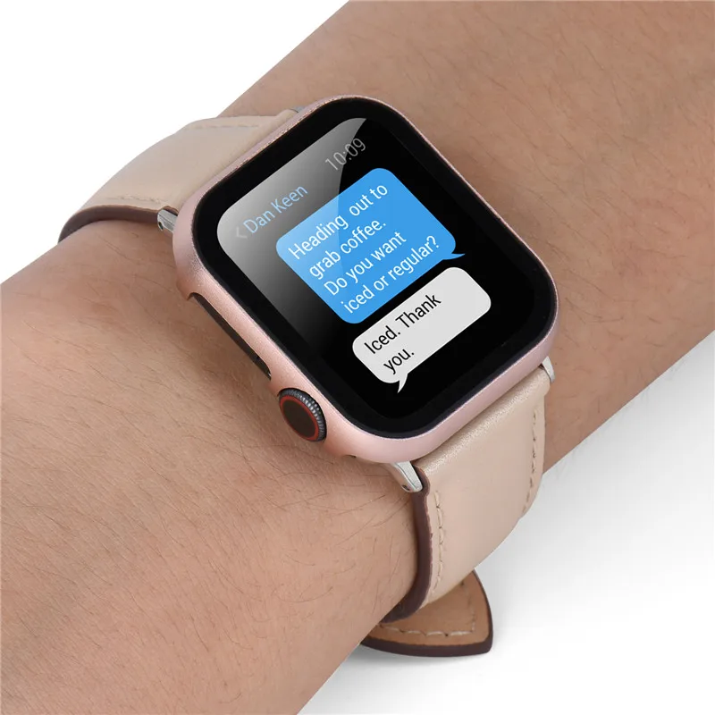 Полный Защитный чехол для наручных часов Apple Watch 38/42/40/44 мм закаленное Экран Защитная крышка для наручных часов iWatch серии 5 4 3 2 1 Аксессуары