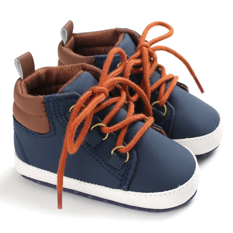 Обувь для мальчика, мягкая парусиновая обувь для малышей, одноцветная обувь для новорожденных, детские ботинки-мокасины