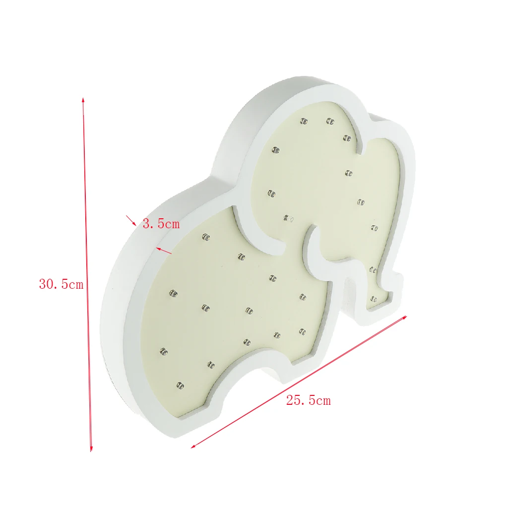 Cute Elephant LED 3D Light Night Light Kids Gift Toy For Children Bedroom