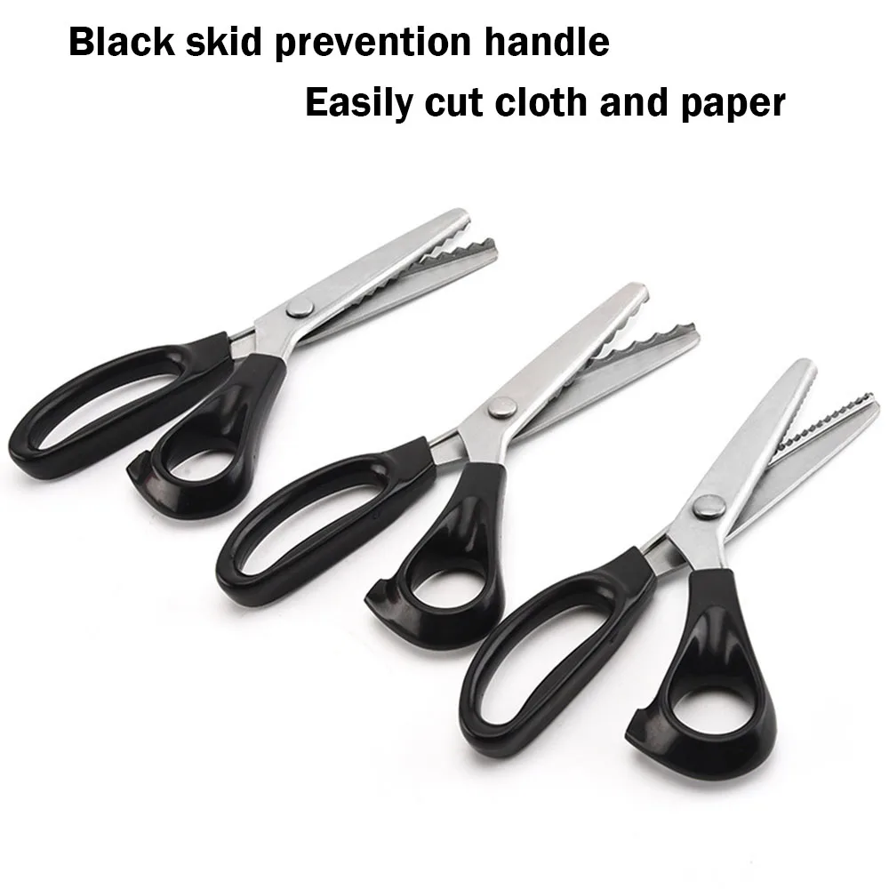 Stainless Steel Pinking Scissors Triangle Teeth Lace Cloth Crafts  Dressmaking Zig Zag Cut Tailor's Scissors Sewing Shears