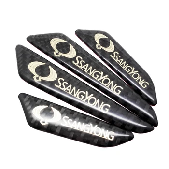 

For Ssangyong Sticker Carbon Fiber Car Door Anti-Scratching Strip For ActYon Tivolan Korando Rodius Chairman Rexton Kyron Tivoli