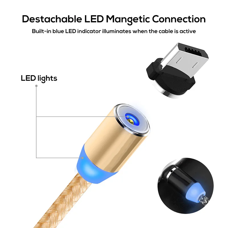 Cafele Магнитный Micro USB кабель для быстрой зарядки для samsung huawei Xiaomi магнит Android зарядное устройство для мобильного телефона Синхронизация USB кабель для передачи данных
