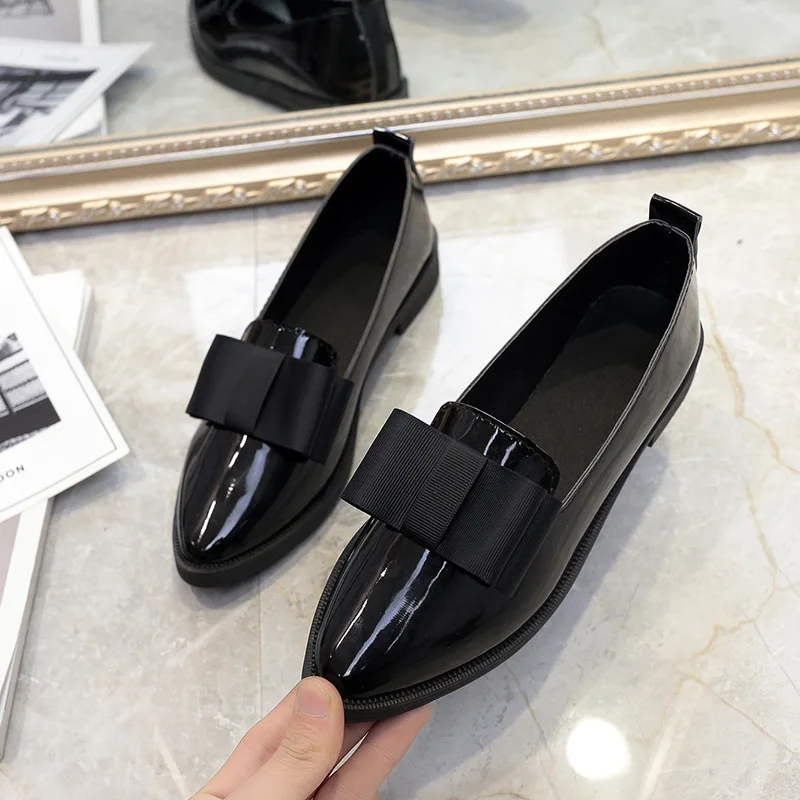 

Spring Women Moccasins Women's Flats PU leather Shoes Fashion Poited toe Woman Lady Loafers Slip on Shoes mocasines mujer