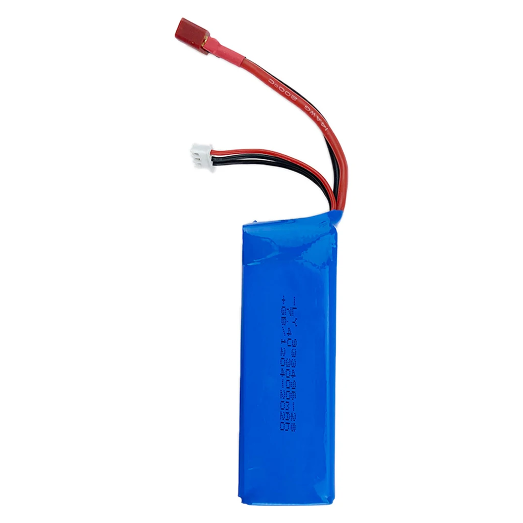 7.4V RC Battery for WLtoys 1:12 124018 124019 Rock Crawler Car DIY Spare Parts, Pack of 1