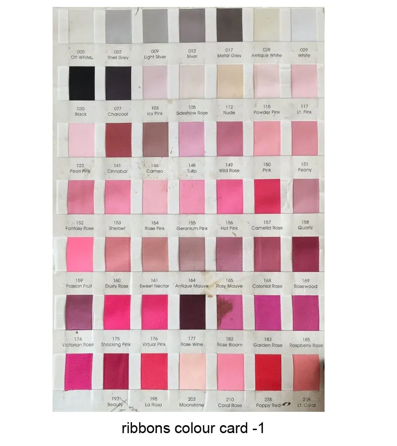 丝带色卡1
