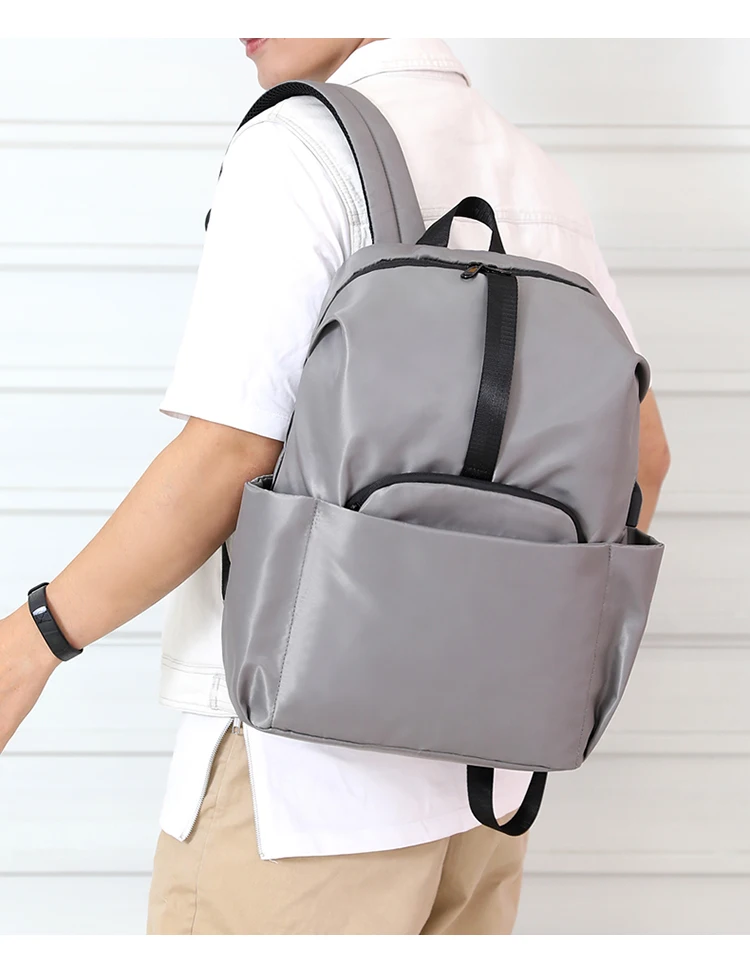 

Hifuar 2019 New Fashion Laptop Backpack Men Office Work Men Backpack Business Bag Unisex Black Ultralight Backpack Thin Packbag