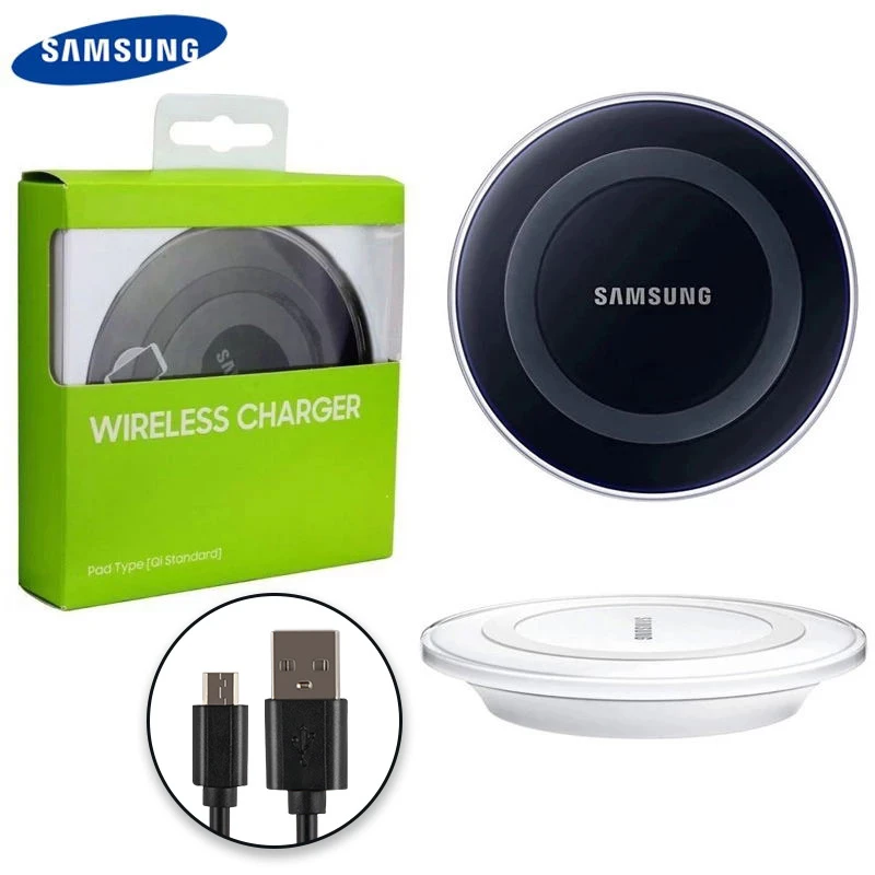 Cargador inalámbrico Original para Samsung Galaxy S6 S6Edge S7 S7edge S8 G9200 S8 S9 Plus Note5 Note 8 8 iphone X|Cargadores de teléfono móvil| - AliExpress