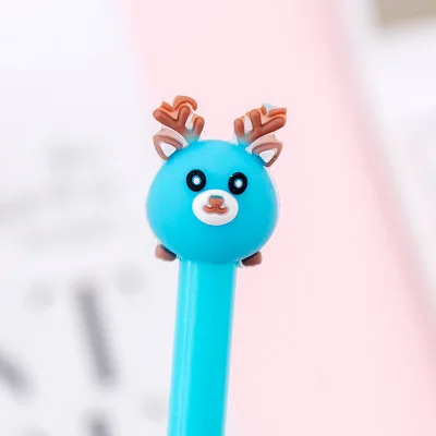 1pcs gel pens В виде животных, Очаровательная толстовка с капюшоном ручки канцелярские 0,5 мм Единорог гелевая студенческие ручки письменном виде гелевых ручек Роман каваи ручки канцелярские каваи школьные принадлежности - Цвет: 1pcs gel pens