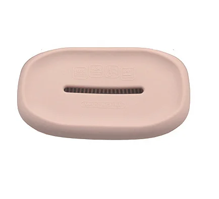 F48 Square Pink FEIGO, новинка, двойное использование, силиконовая мыльница, мыльница, силиконовая мыльница, инструмент для очистки и сухой поднос, кухонные аксессуары для ванной комнаты F48 - Цвет: F48 Square Pink