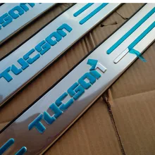 Аксессуары подходят для 2006, 2007, 2008, 2009, 2010, 2011, 2012, 2013, 2014, HYUNDAI TUCSON, панель порога двери, Накладка на порог