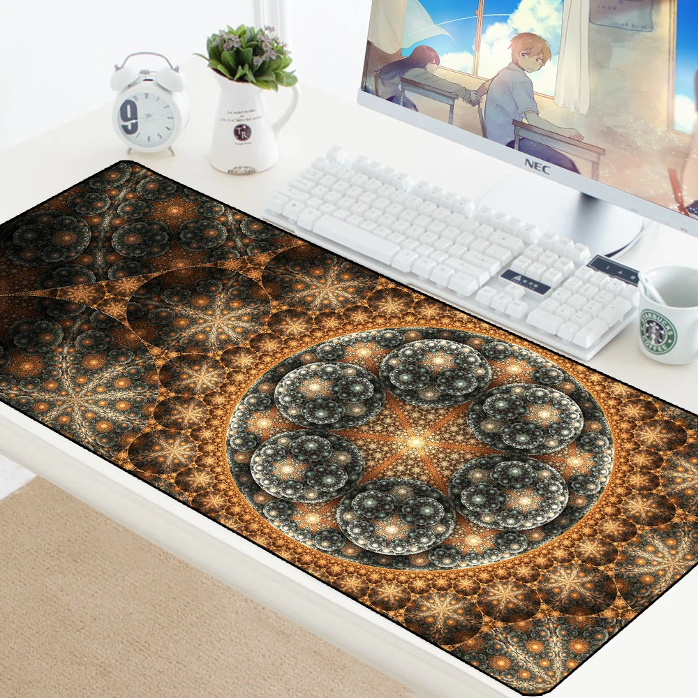 Carpet Style Rubber Anti-slip Mousepad Durable HD Gaming Mouse Pad Home Office Computer PC Tablet K