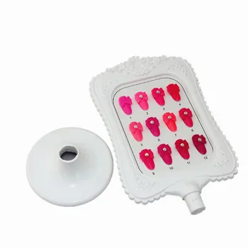 

False Nail Color Dispaly Case Color Display Nail Art Gel Polish Color Card Nail Color Chart Palette Practice Board Manicure Tool