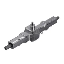Henglong – pièces de Modification de mise à niveau en métal WPL modèle Feiyu JJRC D12 RC, assemblage de l'essieu arrière, engrenage en métal, rouge, titane