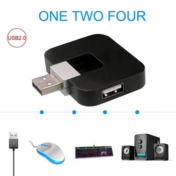 

Wireless Micro-USB 2.0 4-Port Distributor Multi Hub Splitter Power For Computer