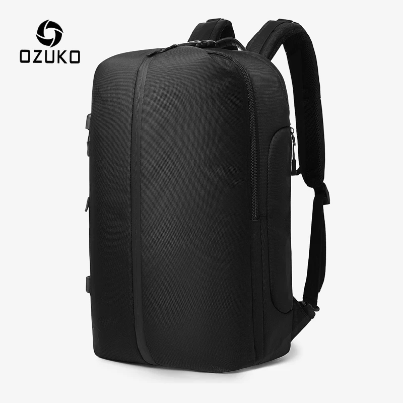 

OZUKO Multifunction USB Charging Men Backpack Large Capacity Waterproof Travel Bag Male 15.6inch Laptop Backpack Fashion mochila