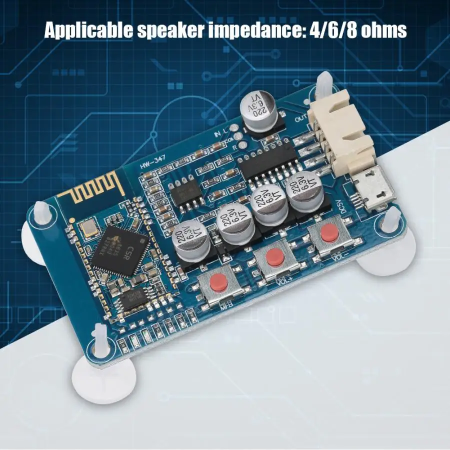 Регулятор громкости A239 Bluetooth4.0 ресивер аудио Мощность модуль усилителя для 4/6/8 Ом мини колонки для приема аудиосигнала