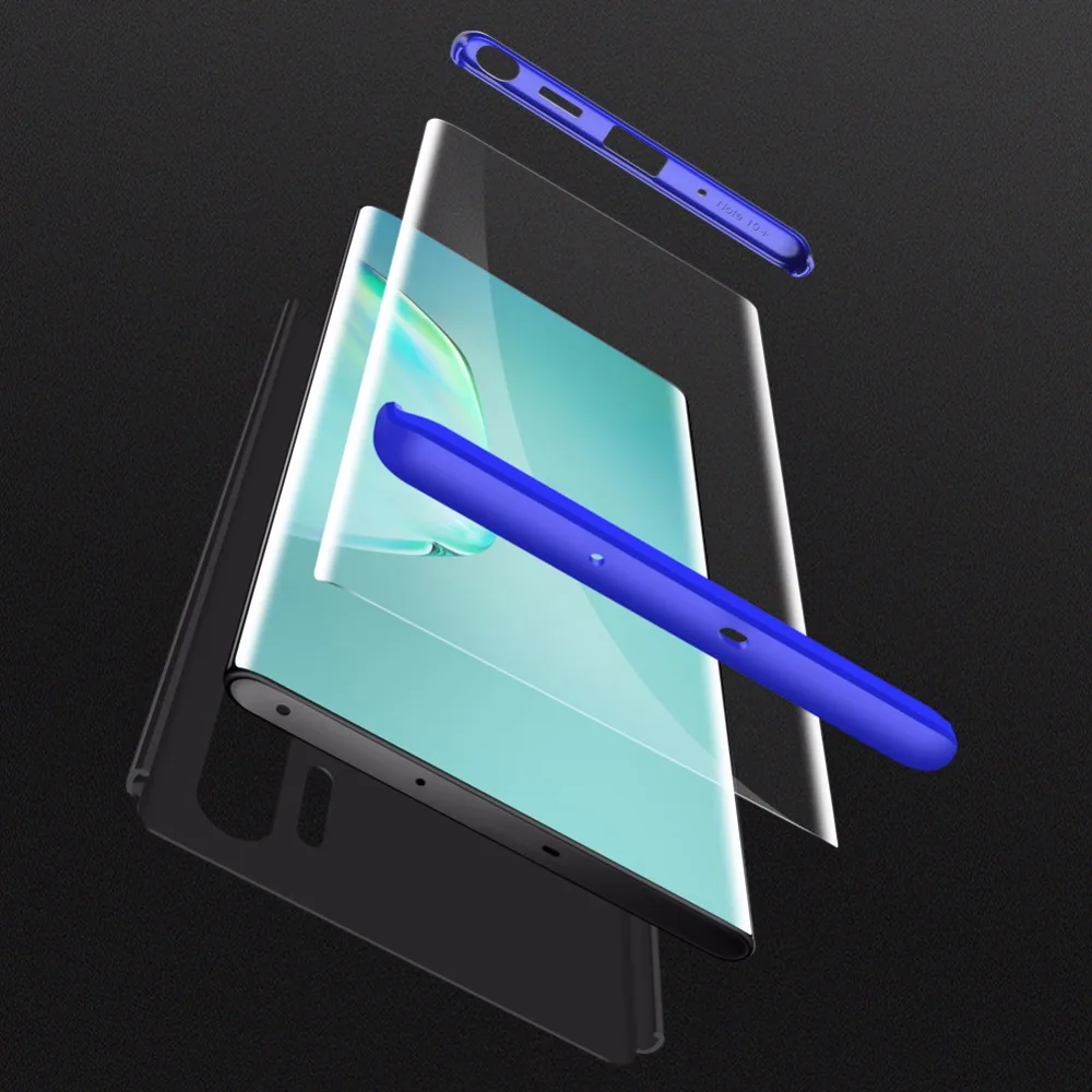 100 шт./лот 360 все включено щит PC модный пластиковый чехол для samsung galaxy Note 8 9 10 10 plus чехол для телефона