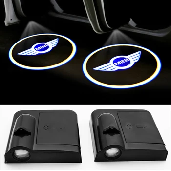 

2pcs LED Cars Door projector Welcome Lights Step Lights for MINI Cooper One S R50 R53 R56 R60 F55 F56 R58 R59 car styling
