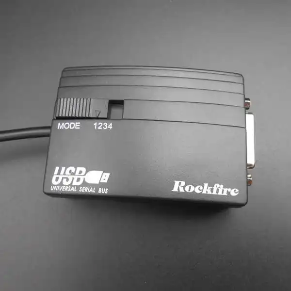 5 шт. Черный USB-гнездо конвертер для джойстика USB гнездо адаптера Rockfire RM-203 аналоговые PC-USB гнездо-джойстик 4-режиме товар отправляется без коробки* FD046