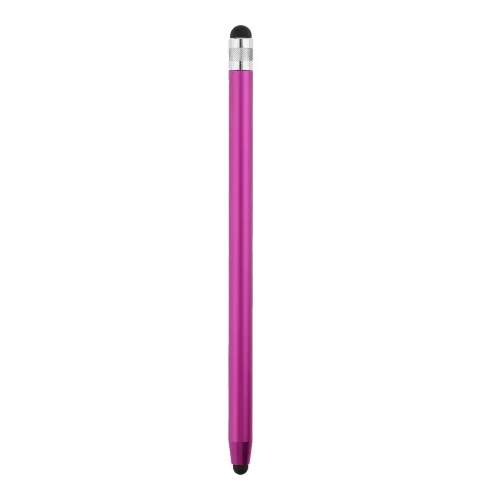 Dual Heads Pink Двойная головка концы дизайн емкостная ручка емкостный стилус сенсорный экран ручка для рисования с силиконовой сенсорной головкой для настольного ПК/телефона - Цвета: Dual Heads Pink