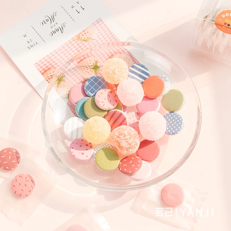 

420pcs Candy Box Memo Stickers Set Rainbow Peanut Sugar Color Note Sticker for Diary Planner Home DIY Art Decoration A6771
