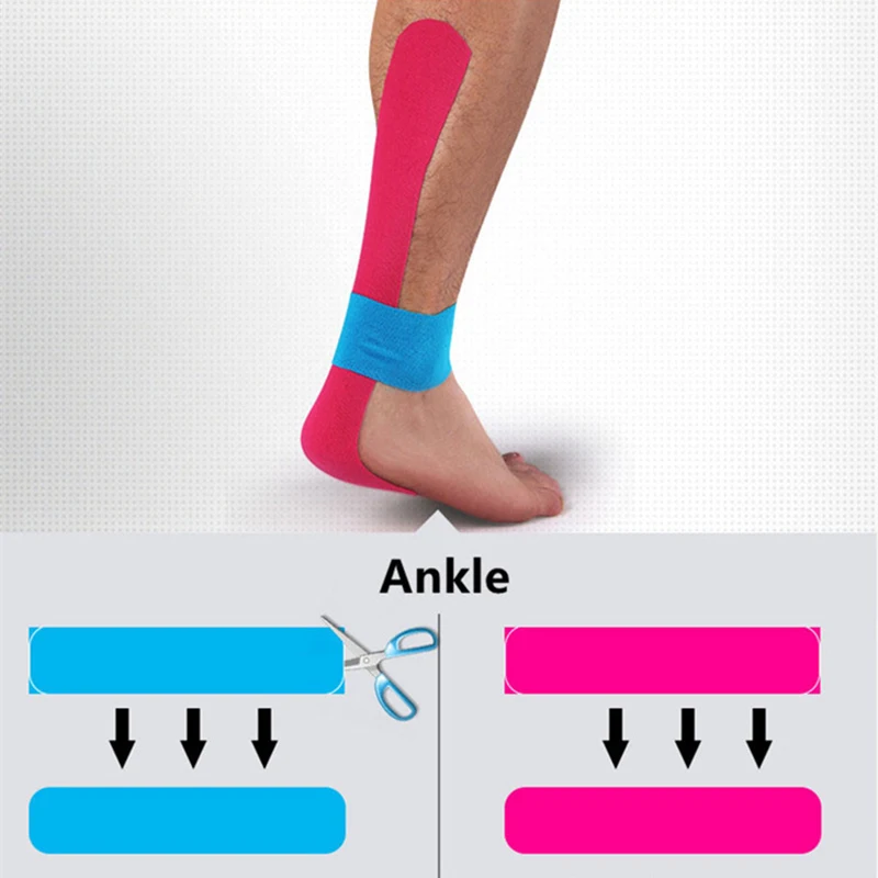 Kinesiology Tape Kinesiology Tape 5cm 5m Elastic Kinesio Tape Muscle Pain Relief Athletic Recovery Knee Pads For Gym Fitness Bandage