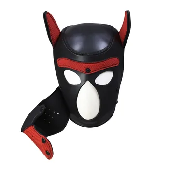 Deluxe Puppy Cosplay Costume Dog Hood Mask Anal Tail Butt Plug Role Play Chest Strap Neck Collar BDSM Sex Toys for Adult Games 5