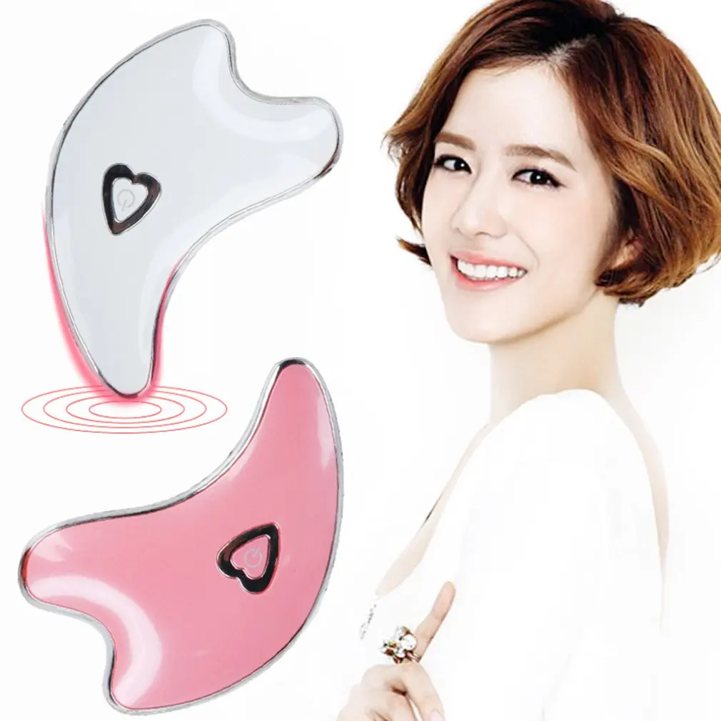  Electric Beauty Scraping Board Small Dolphin Vibration Heating Introduction Instrument Face Lifting
