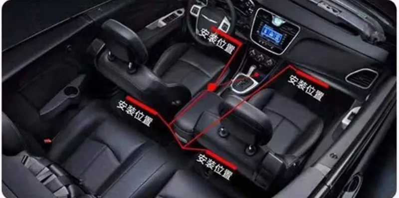 DC12V 5050 一拖四RGB氛围灯5_副本