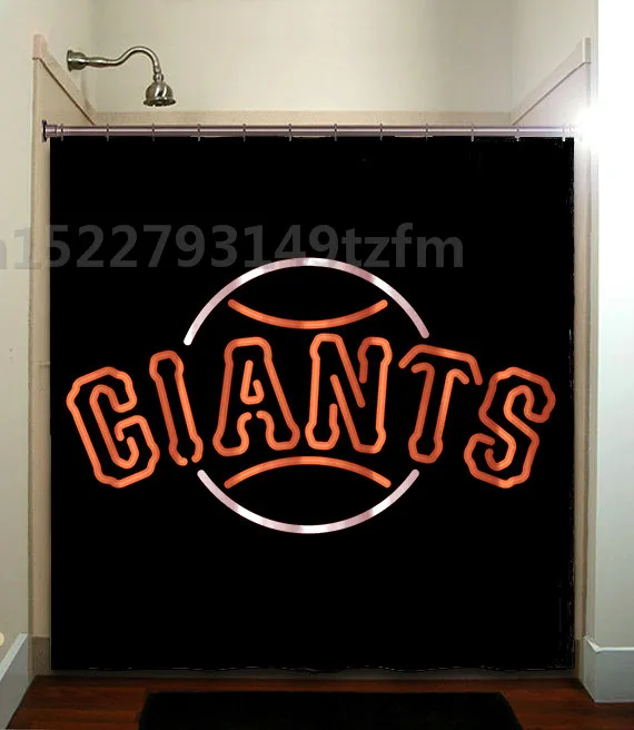 Водостойкая занавеска для душа s San Francisco Giants занавеска для душа s принт полиэстер ткань занавеска для ванной комнаты с 12 крючками - Цвет: photo color