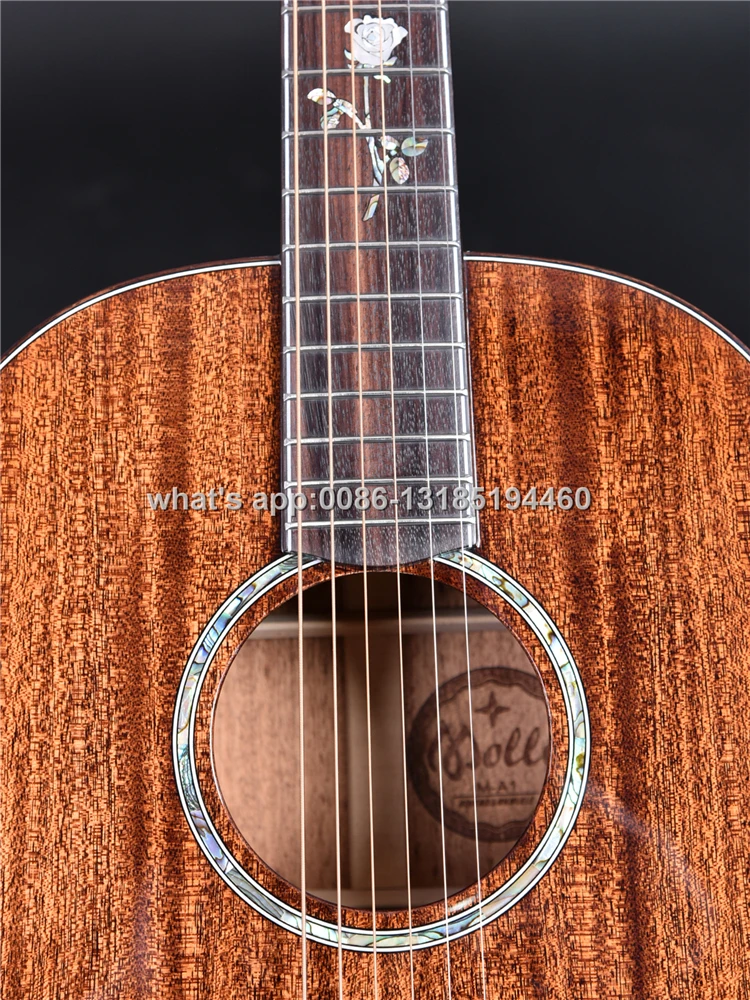 MOLLO brand M-A1 full solid mahogany acoustic guitars, guitar acoustic, acoustic electric guitars