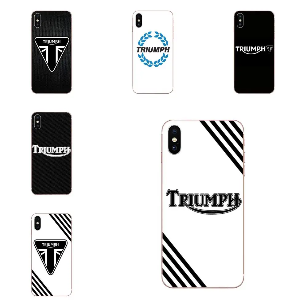

For Huawei Honor Mate 7 7A 8 9 10 20 V8 V9 V10 G Lite Play Mini Pro P Smart Soft TPU Retail New Fashion Triumph Motorcycle Logo