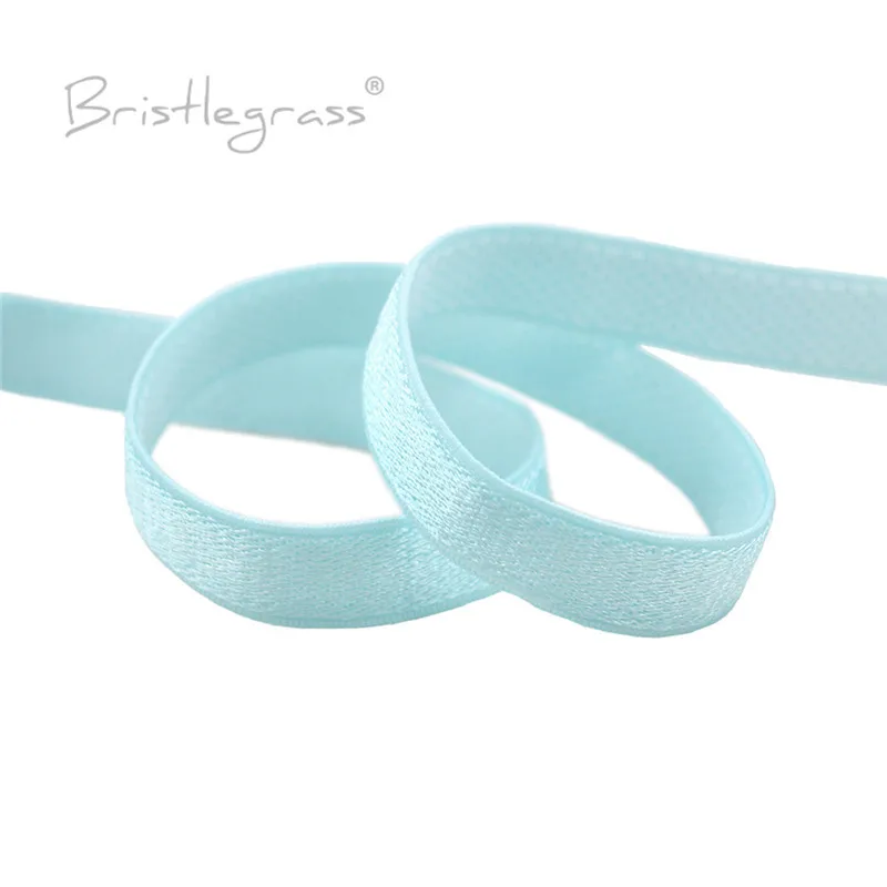 BRISTLEGRASS 2 5 10 50 100 Yard 3/8" 10 mm glänzender BH-Träger Gummiband Spandex Satinband Nylon Schulterband Dessous Nähbesatz – Detail 18